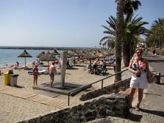 Plage devant l'hôtel