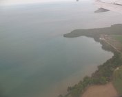 Dans l'avion en arrivant en Guadeloupe