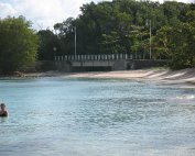 Plage de Vieux-Fort On est matinal sur la plage.