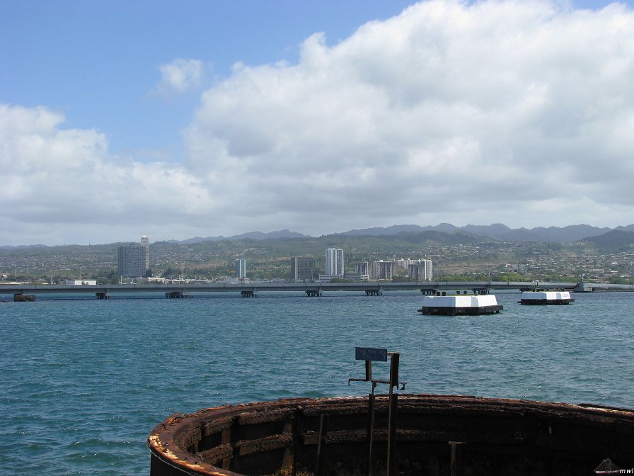 Visite USS Arizona dans le port Pearl Harbor
