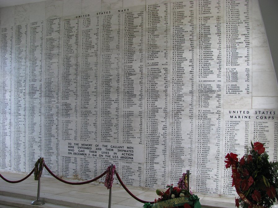 Visite USS Arizona dans le port Pearl Harbor