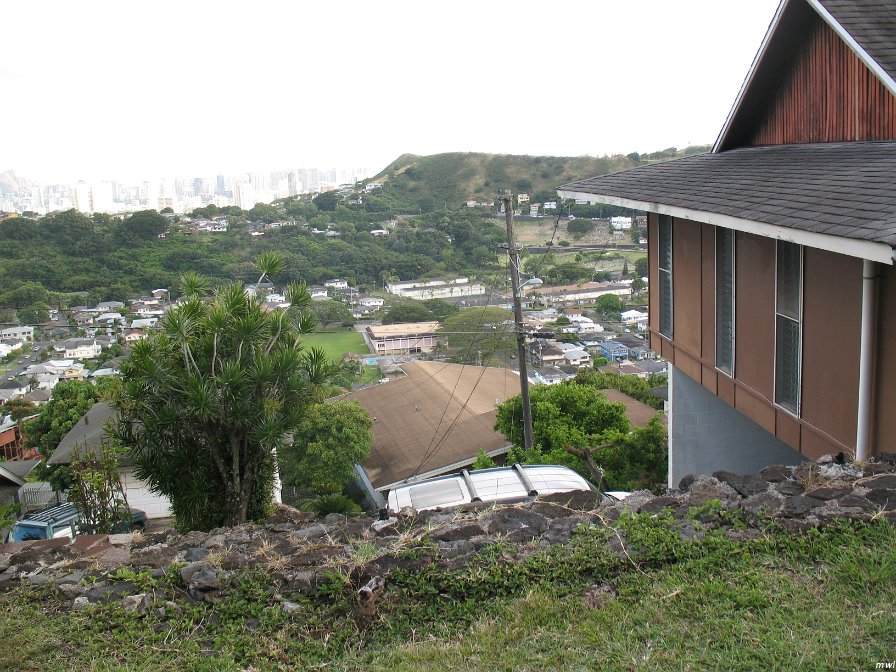 Vue de Honolulu à partir de sa haute ville